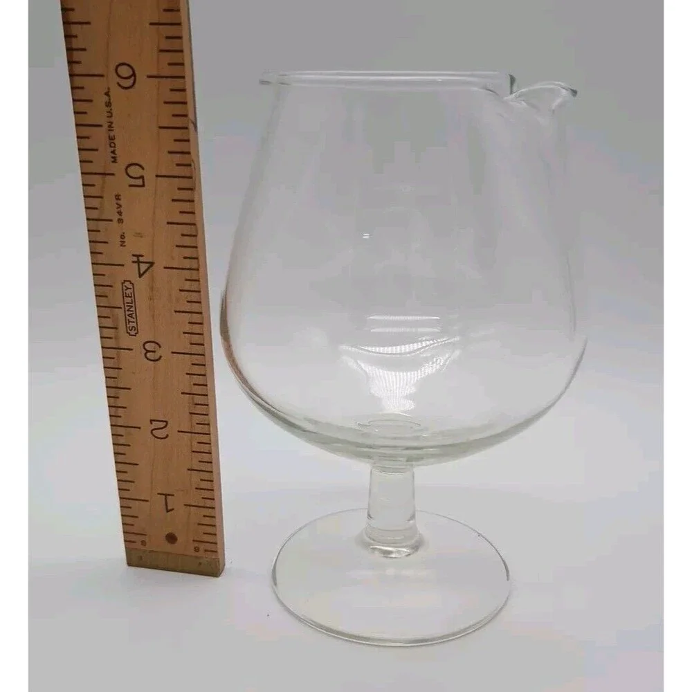 vintage Brandy / Cognac Snifter Pourer Glass 6